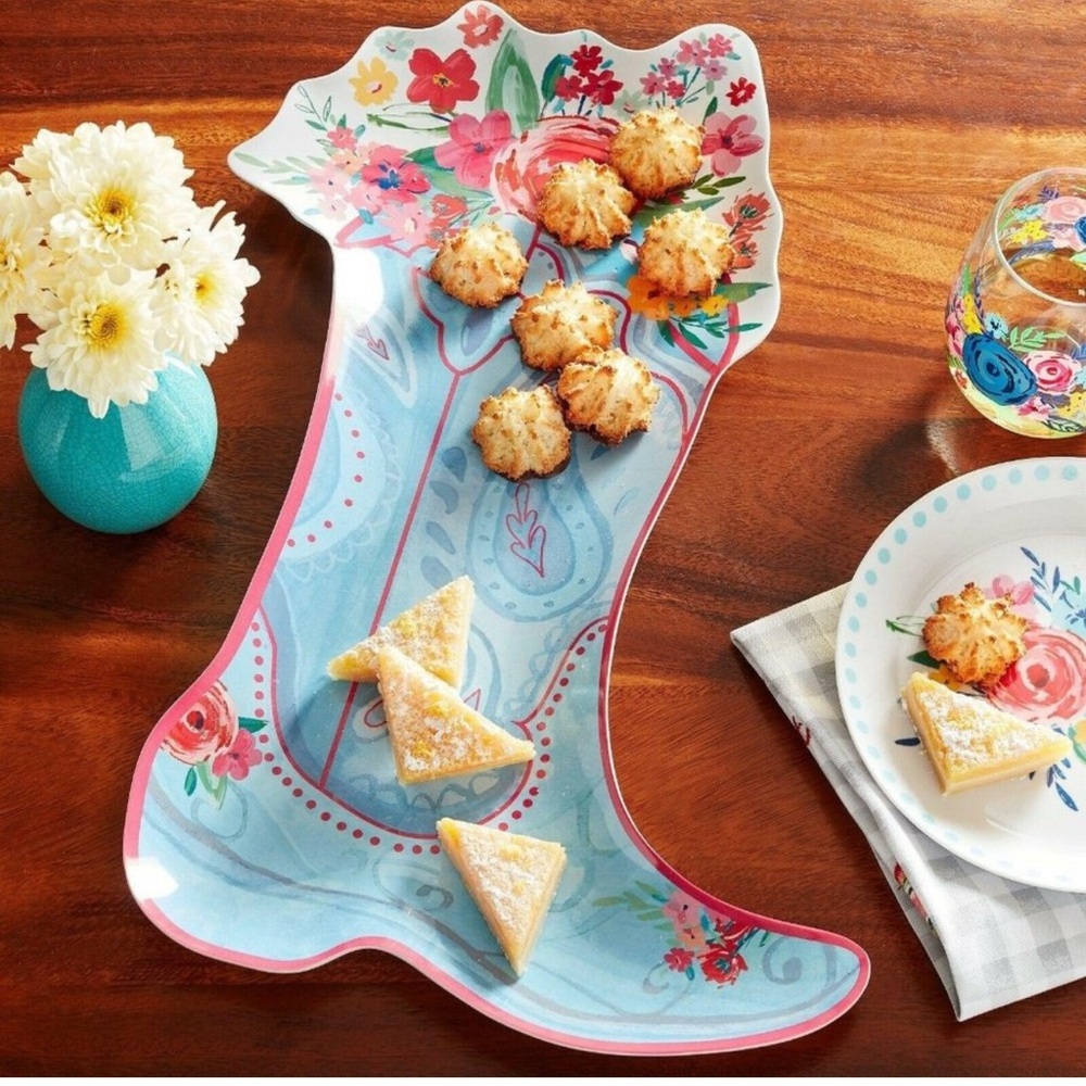 Pioneer Woman Platter Cowgirl Boot Serving Tray